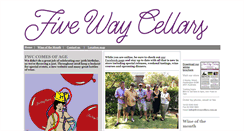 Desktop Screenshot of fivewaycellars.com.au